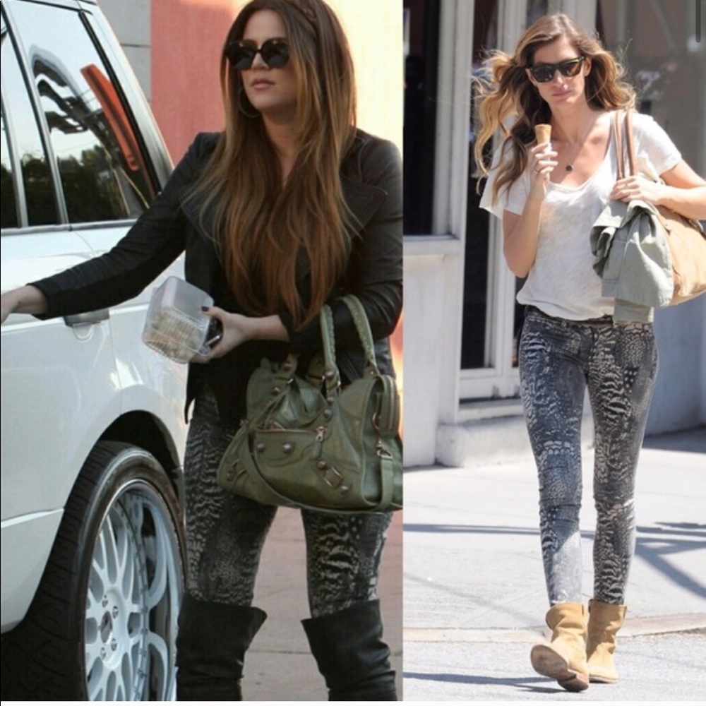 Rag & Bone/jean Feather Print legging